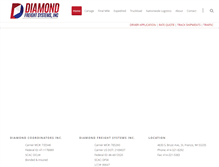 Tablet Screenshot of diamondfreightsystemsusa.com